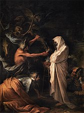 Saul and the Witch of Endor (1668), oil on canvas, 275 x 191 cm., Louvre