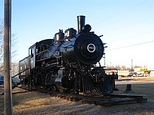 Steam locomotive in Santa Fe Park