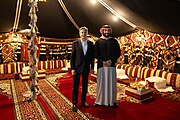 Secretary Blinken with Saudi Crown Prince and Prime Minister Mohammed bin Salman in Al-'Ula, Saudi Arabia, January 2024
