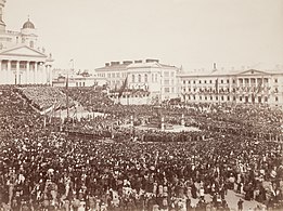 Reveal of the statue of Alexander II on 29 April 1894 at Senate Square