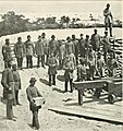 J.D. Edwards photograph of Confederates occupying batteries outside Fort Pickens