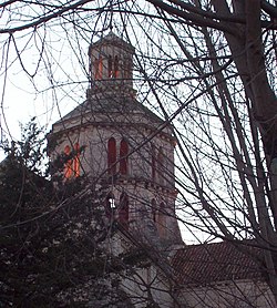 View of Fossanova Abbey