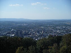 Reading, the largest city in the county and fourth-largest in Pennsylvania, in October 2010