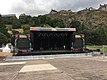 Temporary stage at the Ross Bandstand, August 2018