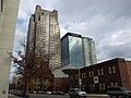 Image 47Regions-Harbert Plaza, Regions Center, and Wells Fargo Tower in Birmingham's financial district (from Alabama)