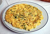 A cod omelette