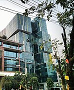A Rubik's cube style building in Dhaka