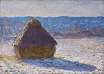 Haystack, Morning Snow Effect (Meule, Effet de Neige, le Matin), 1891. Oil on canvas. Museum of Fine Arts, Boston.W1280