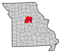 A map of the Columbia, Missouri metropolitan statistical area