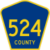 County Route 524 marker