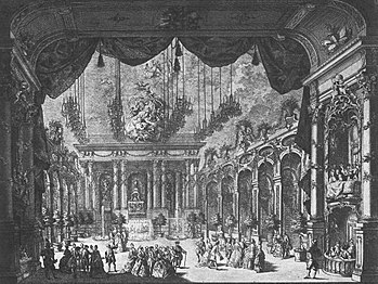 Das Cuvilliés-Theater 1765