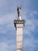 Victory statue atop the 1850 monument