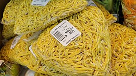 Miki (soft yellow egg noodles, usually squarish)