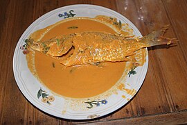 Gulai kerapu, grouper gulai, a Padang Pariaman food