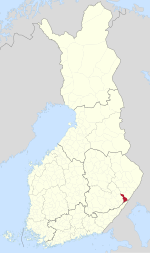 Location of Kesälahti in Finland