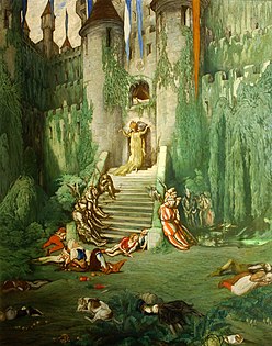 The Princess and the Court Fall Asleep for a Hundred Years; 212×171 cm