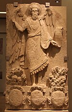 Limestone panel with the figure of St John the Baptist, from Zakynthos (17th century)