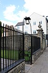 Garden walls, railings and gates of Number 16 (Little Trinity)