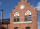 München Brewery facade, designed by Hjalmar Kumelin.
