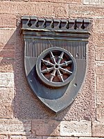 Mainzer Wappen am Brückengebäude