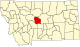 State map highlighting Judith Basin County
