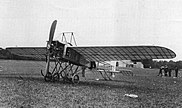 An oblique view of the Morane-Borel military monoplane.