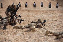 Moroccan M-SOF operator training Mauritanian forces