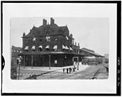 Philadelphia, Baltimore & Washington Railroad Station, Wilmington, Delaware (1881, demolished c. 1907).