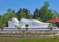 Reclining Buddha at Linh Son Buddhist Temple, Santa Fe, Texas