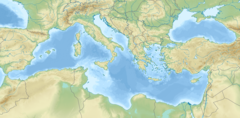 HMT Rohna is located in Mediterranean