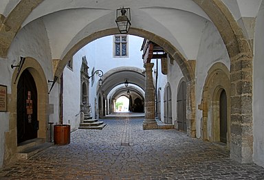 Gewölbe im gotischen Teil des Rathauses