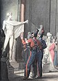The Cossacks in the Louvre at the statue of Apollo Belvedere shortly after the capture of Paris (1814). By Georg Emanuel Opiz