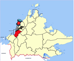 Location of Papar District