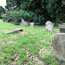 View of grave yard
