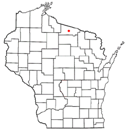 Location of Plum Lake, Wisconsin