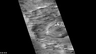 Suess (Martian crater), as seen by CTX camera (on Mars Reconnaissance Orbiter)