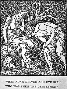 Morris illustration of Adam and Eve
