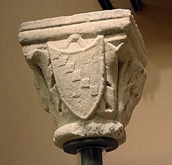 Fragments of a Gothic arcosolium (Crusaders art)