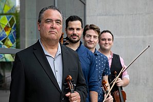 (Front to back) David Balakrishnan, Naseem Alatrash, Benjamin von Gutzeit, Gabriel Terracciano