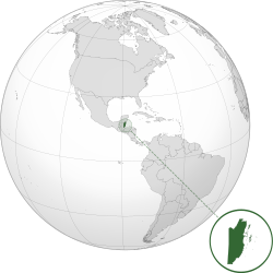 Location of Belize