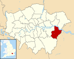 Bexley shown within Greater London