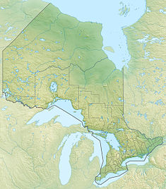 Caledonia Dam is located in Ontario