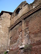 The 1700-year-old walls were constructed from tiled brick and concrete.