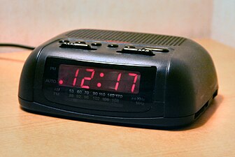 Basic digital clock radio