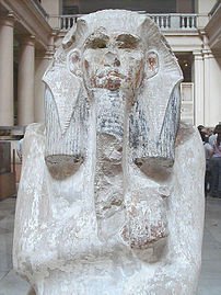 Funerary statue of Djoser, 3rd dynasty, Egyptian Museum, Cairo.