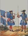 Uniform des Régiment des Gardes françaises 1697