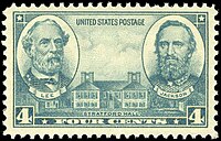 Robert E. Lee, Stonewal Jackson and Stratford Hall, Army Issue of 1936