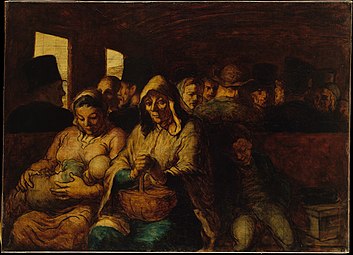 The Third-Class Carriage (c. 1862–64), oil on canvas, 65.4 x 90.2 cm., Metropolitan Museum of Art, New York