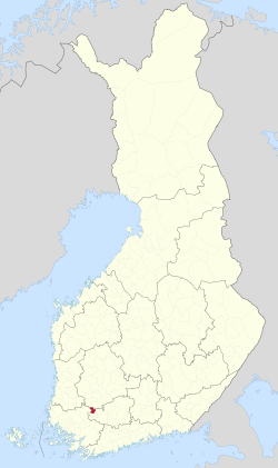 Location of Humppila in Finland