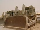 An Israeli armoured bulldozer used in the Battle of Jenin (2002).